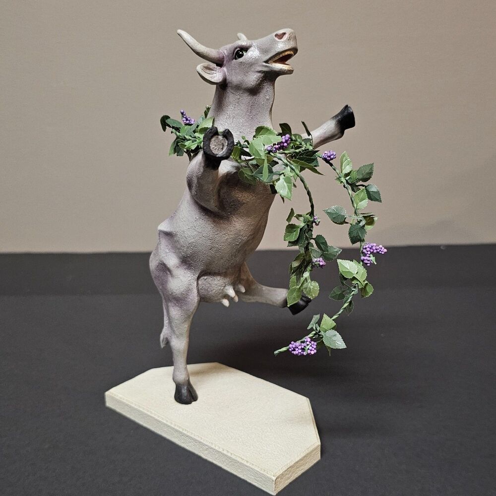 Cow Parade Kudzudora Duncown 7293 Atlanta Cow Statue Eileen Desterno Vtg